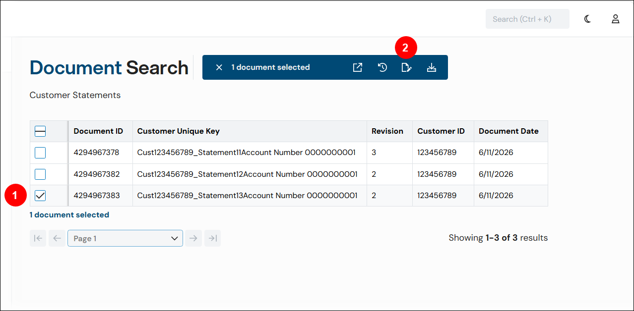 A Keep search that shows the position of the Replace File icon